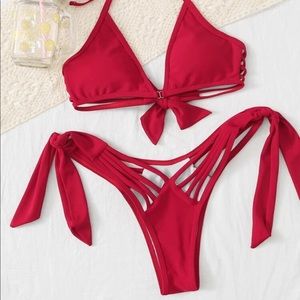 Cut out triangle bikini